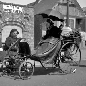 Street scene near Hove Baths, Sussex