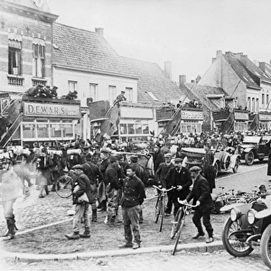 Street scene in Oude-God, Belgium, WW1