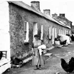 Street scene in Porthgain, Pembrokeshire, South Wales