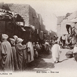 Street scene in Sidi Okba, Biskra Province, Algeria