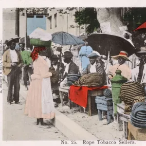 Street Sellers of Rope Tobacco, Kingston, Jamaica