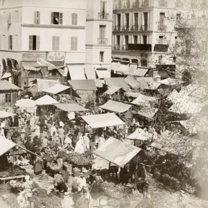 Street vegetable market, Algiers, Algeria