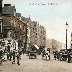 Street view of North End Road, Fulham, SW London