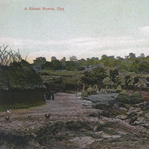 Street view of Oyo, Nigeria, West Africa