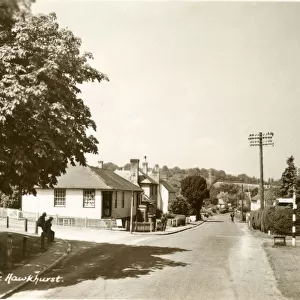 Street view in Sandhurst, near Hawkhurst, Kent