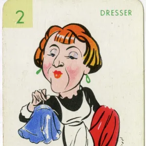 Strip tease card game - Theatre suit - Dresser