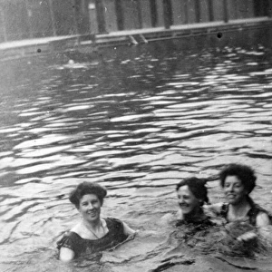 Students swimming Commercial Road Swimming Baths, Bedford