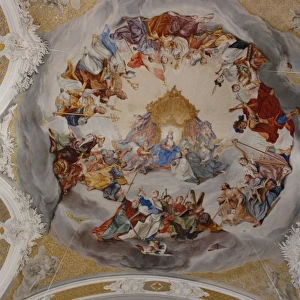 Studienkirche fresco, Dillingen, Bavaria, Germany
