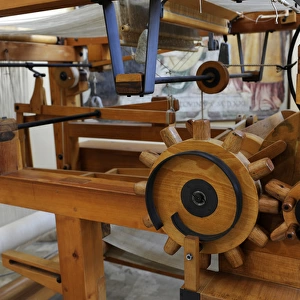 Study of Leonardo da Vinci. Mechanical loom. 15th century. D