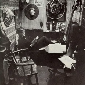 Study room at Rugby School, 1967