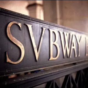 Subway sign, New York, USA Subway sign, New York, USA