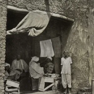 Sudan - Barbers Shop at Kosti, White Nile