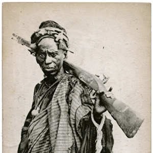 Sudanese Chief with rifle - East Africa