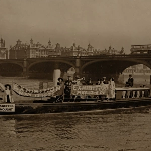 Suffragette Boat Advertising Womens Exhibition