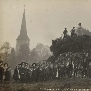 Suffragette on Bonfire Chislehurst 1908