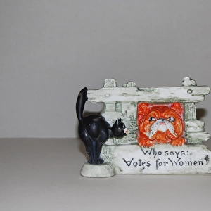 Suffragette Cat and Dog Ceramic
