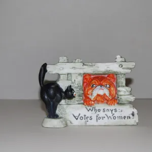 Suffragette Cat and Dog Ceramic