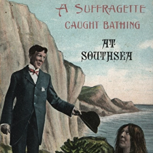 Suffragette Caught Bathing