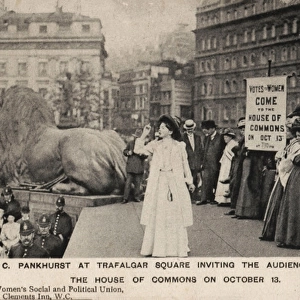 Suffragette Christabel Pankhurst Trafalgar Square