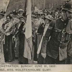 Suffragette Hyde Park Demonstration 1908