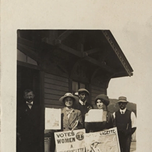 Suffragette Ina Longbourne W. S. P. U Campaign