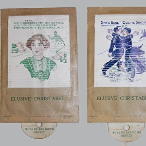 Suffragette Moveable Card Toy Elusive Christabel