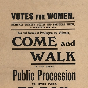 Suffragette Procession Hyde Park