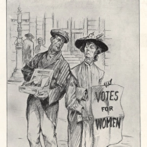 Suffragette Selling Votes for Women