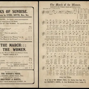 Suffragette Song Anthem March of the Women