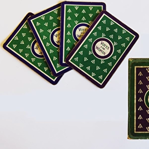 Suffragette Votes for Women Playing Cards