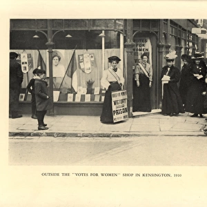 Suffragette W. S. P. U Shop Kensington