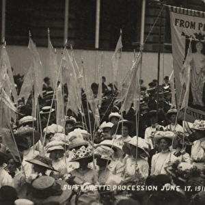 Suffragette Womens Coronation procession June 17, 1911