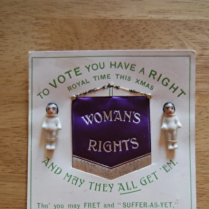 Suffragette Xmas Card Womans Rights
