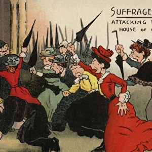 Suffragettes Attack the House of Commons
