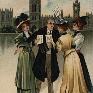 Suffragettes and a Cabinet Minister