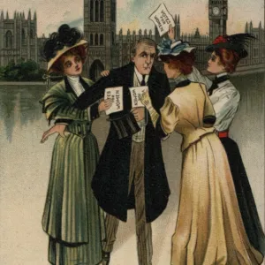 Suffragettes and a Cabinet Minister