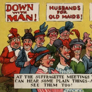 Suffragettes Plain Things at Meeting