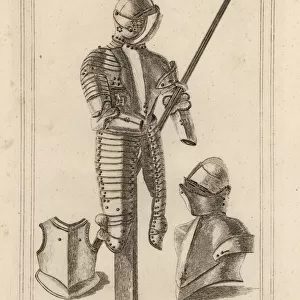 Suit of tilting armour, helmet and cuirass