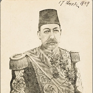 Sultan Mehmed V Reshad of Turkey - Investiture Card