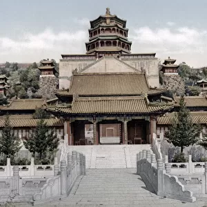 Summer Palace, Peking, (Beijing) China, c. 1900 Vintage early 20th century photograph