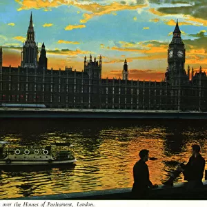 Sunset over the Houses of Parliament