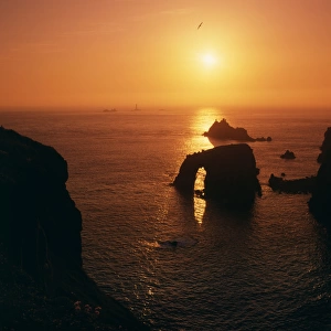 Sunset at Lands End, Cornwall