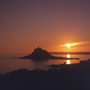 Sunset at St Michaels Mount, Cornwall