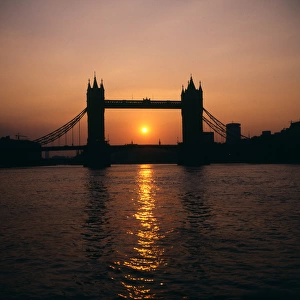 Sunset over Tower Bridge, London