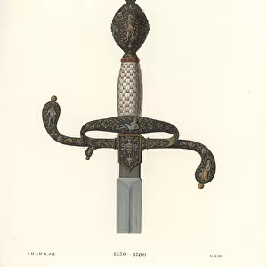 Superb sword hilt from the mid-16th century