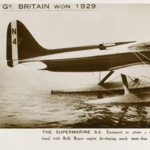 Supermarine S6 - Schneider Trophy 1929