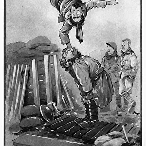 In the support trench by Bruce Bairnsfather, WW1 cartoon