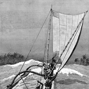 A Surf-Boat, Sri Lanka, 1887