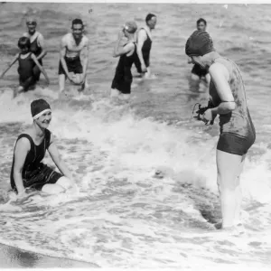 In the Surf Broadstairs Print In the Surf Broadstairs Print