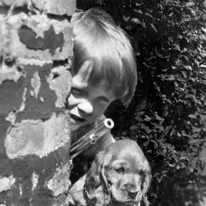 Susi - playing cowboys with boy and toy gun